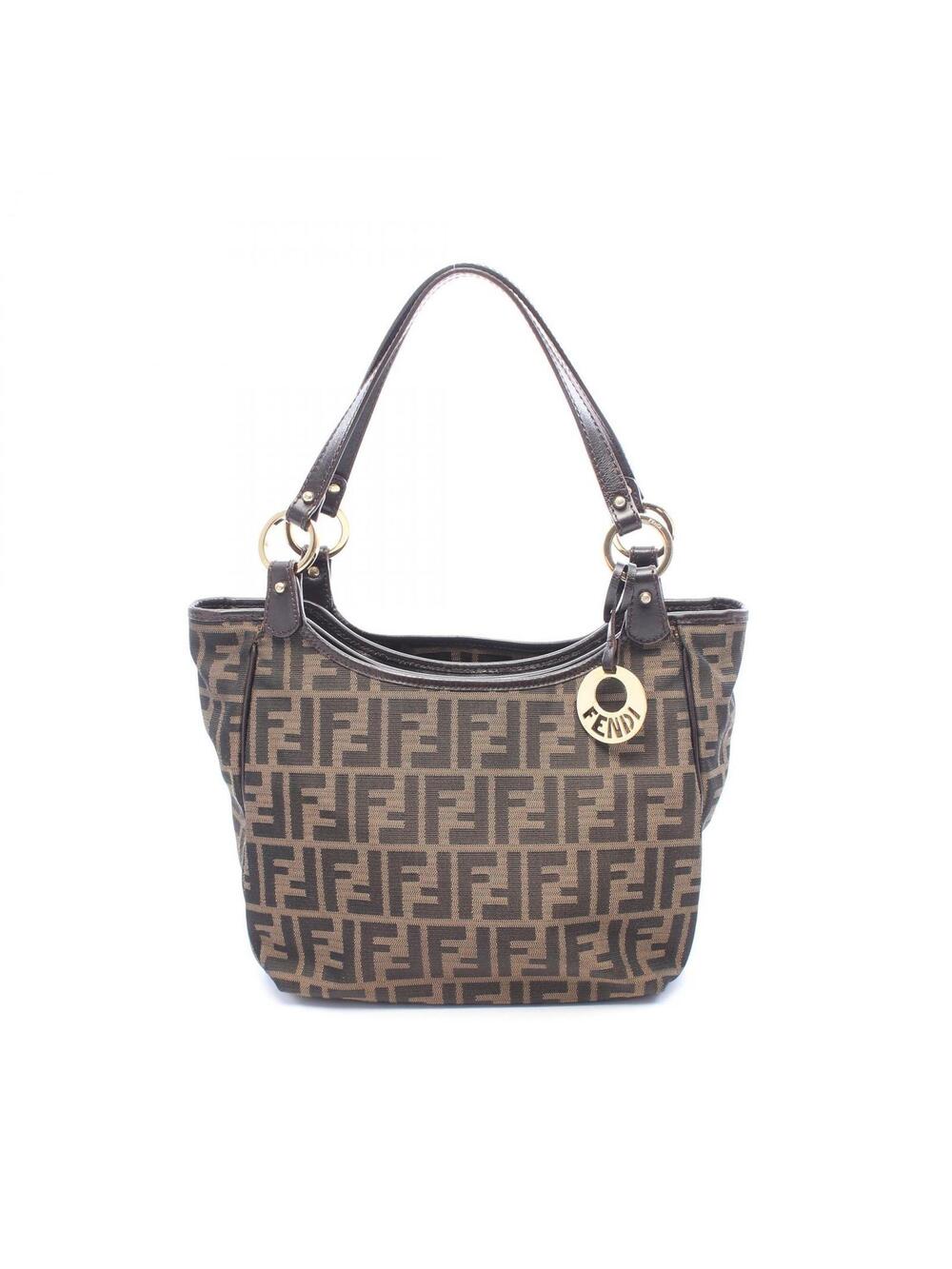 Fendi Zucca Shoulder Tote Handbag #366099F87B